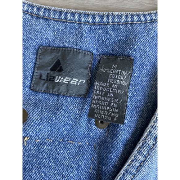 Lizwear Women’s Denim Vest Sz Medium State Park Patches Colorado Yellowstone - Picture 2 of 10